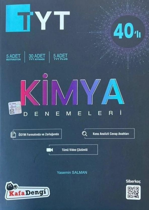 Kafa Dengi Yayınları TYT Kimya 40 lı Branş Denemesi ürün görseli 1