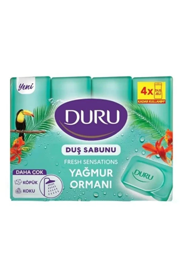 Duru Fresh Sensations Yağmur Ormanı Duş Sabunu 4X150 G ürün görseli 1