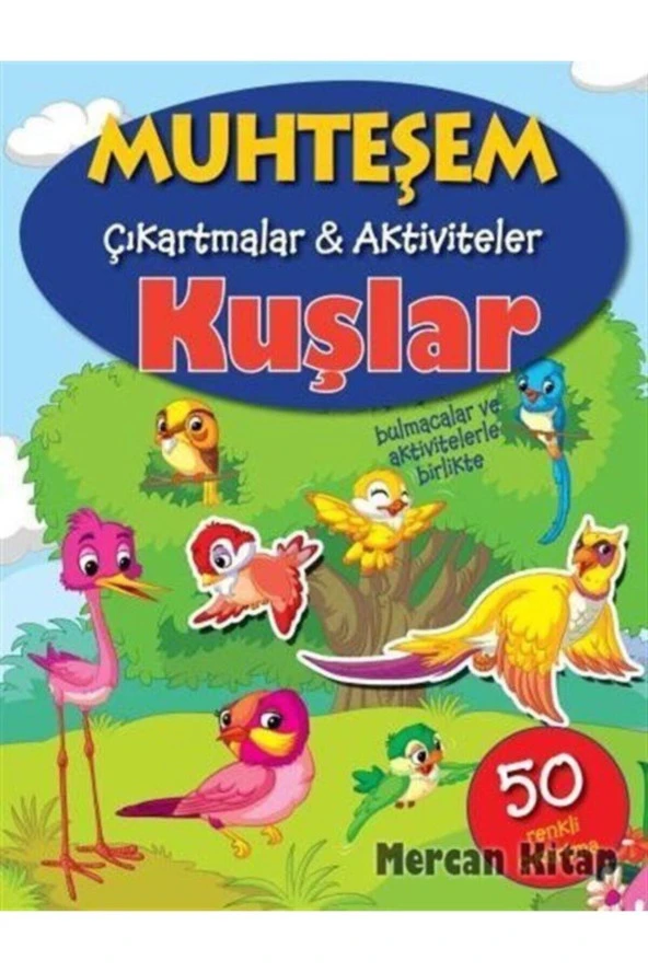 Kuşlar / Muhteşem Çıkartmalar Aktiviteler - Kolektif - Parıltı Yayınları ürün görseli 1