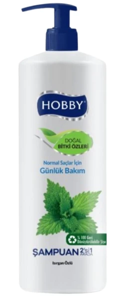 Hobby Isırgan Özlü Normal saçlar için Günlük Bakım Şampuan 1000 ML ürün görseli 1