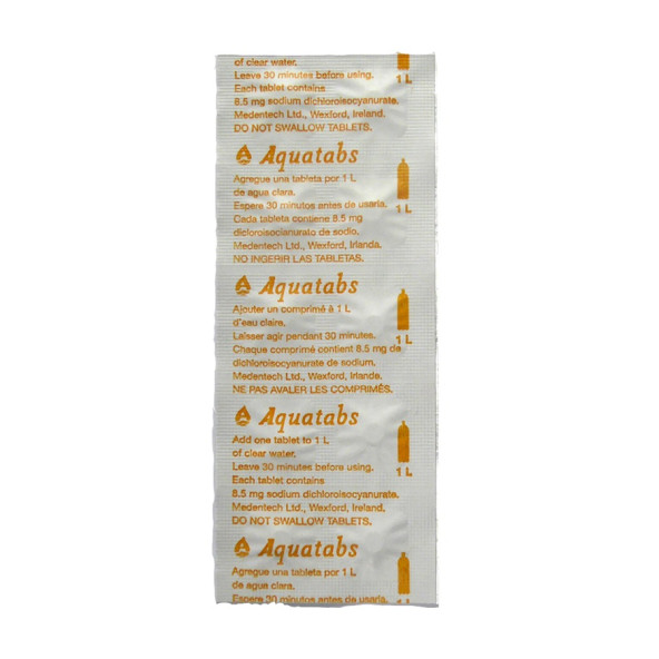 Medentec Aquatabs Doğada Hayatta Kalma 8,5mg. Su Arıtma Tableti ürün görseli 1
