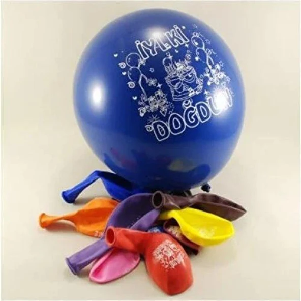 Nedi Pm-12162 Balon Baskılı İyiki Doğdun 16 Lı ürün görseli 1