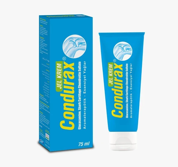 CONDURAX JEL KREM 75 ML (glukozamin, chondroitin, shark cartilage , tip 2 collagen ) ürün görseli 1