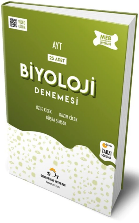 AYT 25 li Biyoloji Denemesi Ders Ortamı Yayınları ürün görseli 1