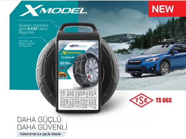 175/65x15 Ebatlarına Uyumlu Takmatik X Tipi Kar Patinaj Zinciri ürün görseli 1