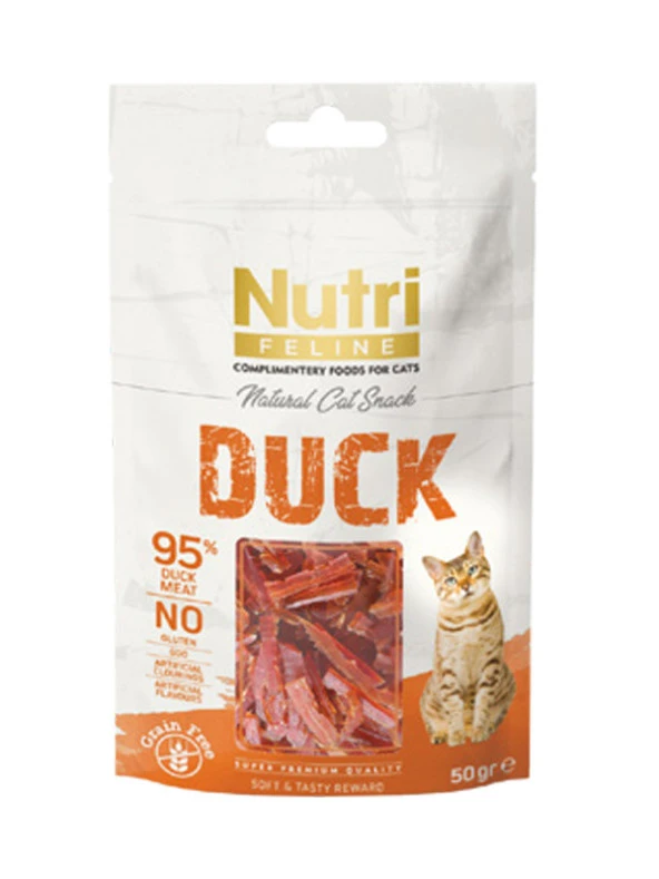 Nutri Feline Tahılsız 50 Gr Ördek Etli Kedi Ödülü 12 Adet ürün görseli 1