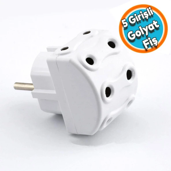 Fiş Priz Golyat Çoklu Grup Priz Çoğaltıcı Beşli Golyat Elektrik Prizi 5li ürün görseli 1