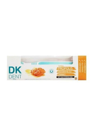 Dermokil Dk Dent Propolis Onarıcı Diş Macunu + Diş Fırçası 75 ml ürün görseli 1