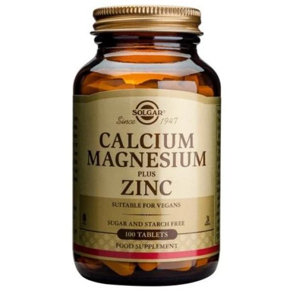 Solgar Calcium Magnesium Plus Zinc 100 Tablet ürün görseli 1