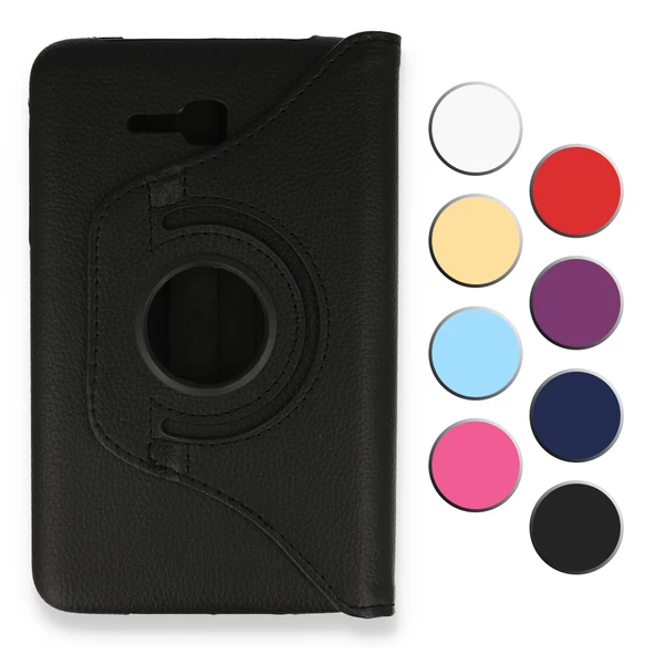 Samsung Tab 3 Lite (T110-T113) 360 Derece Döner Standlı Kılıf ürün görseli 1