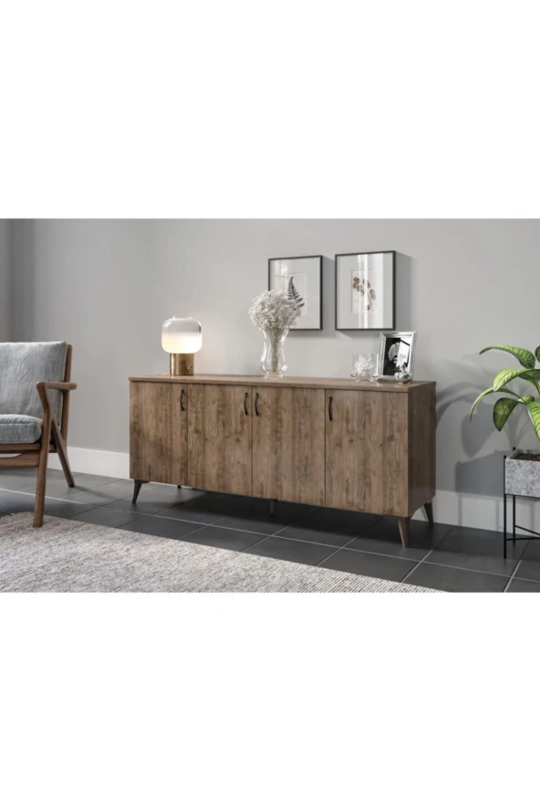 KZNMOB HOME Çok Amaçlı Mdf Konsol Dolap -18mm Mdf ürün görseli 1