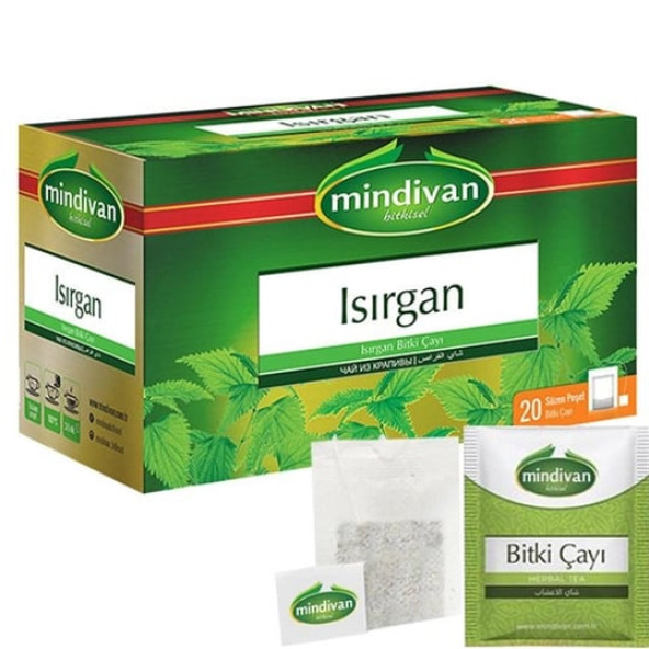 Mindivan Isırgan Çayı 20'li Bitki Çayı ürün görseli 1