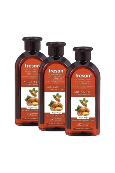 Argan Yağı & Phytokeratin Besleyici Ve Kırılma Karşıtı Bakım Şampuanı 300 Ml X 3 Adet ürün görseli 1