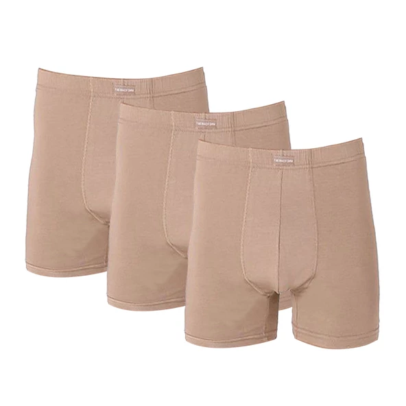 Thermoform Erkek Bambu Boxer Şort Külot 3’lü Paket Kum, Yumuşak ve Nefes Alabilir İç Giyim ürün görseli 1