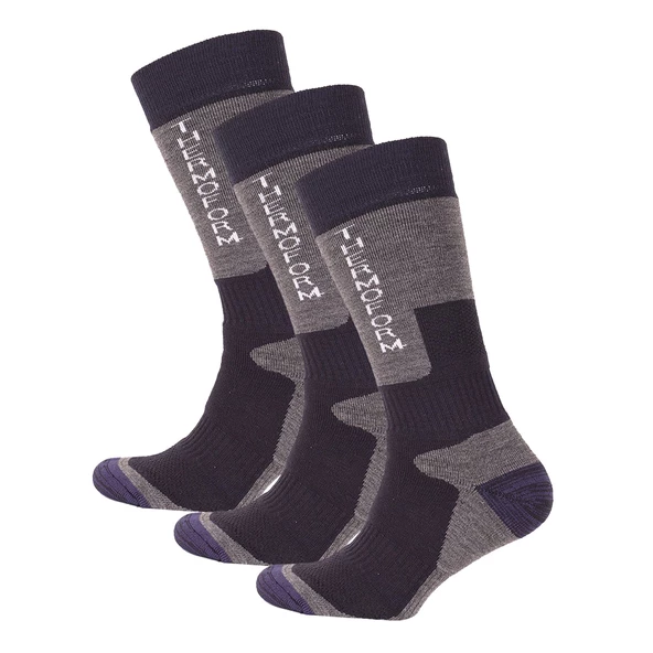 Thermoform Outdoor Çorap Lacivert 3'lü Paket ürün görseli 1