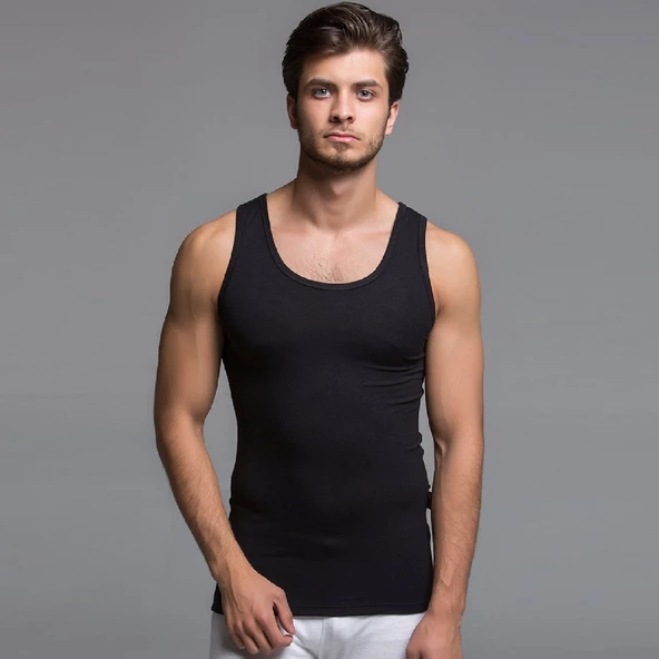 Thermoform Bambu Erkek Atlet Siyah 3'lü Paket - Resim 2