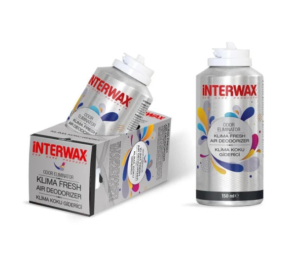 INTERWAX KLİMA FRESH - TEMİZLEYİCİ KLİMA BOMBASI - ODOR ELIMINATOR 150 ML ürün görseli 1
