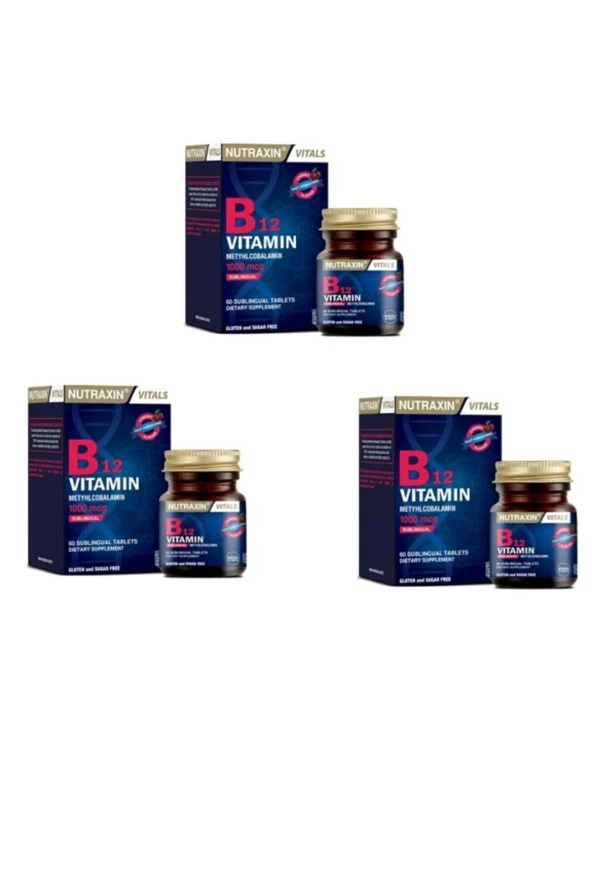 B12 Vitamin 1000 Mg 60 Tablet 3 Kutu ürün görseli 1