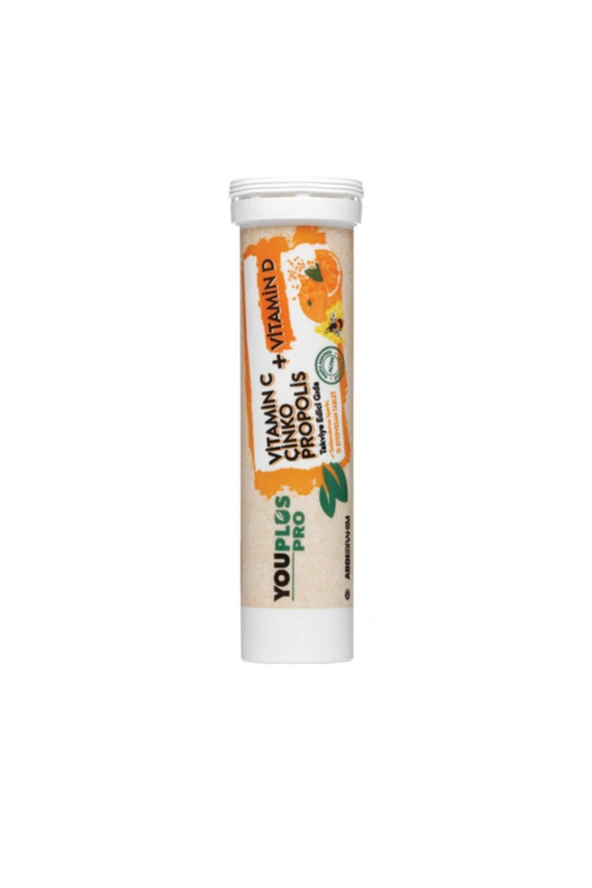 YOUPLUS C Vitamini D Vitamini Çinko Propolis Efervesan 15 Tablet ürün görseli 1
