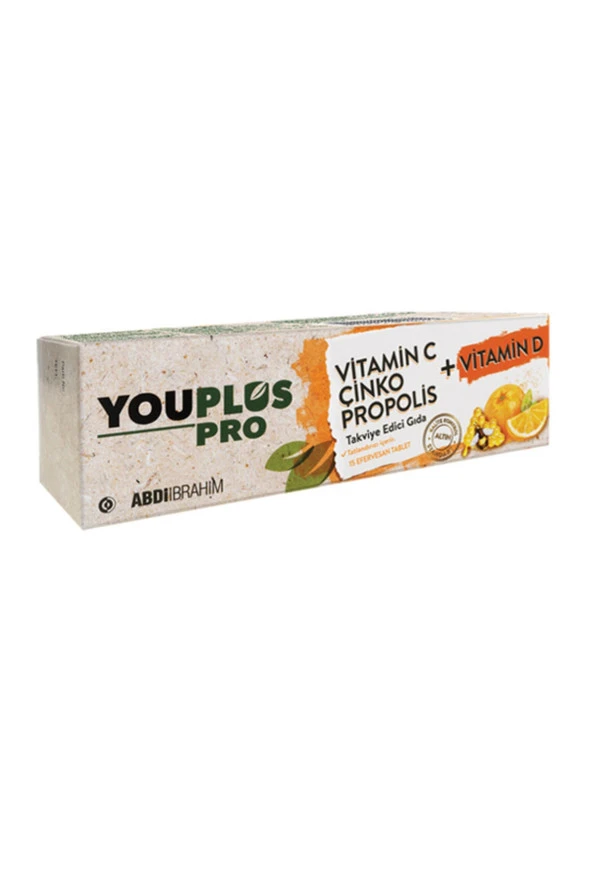 YOUPLUS C Vitamini D Vitamini Çinko Propolis Efervesan 15 Tablet - Resim 3