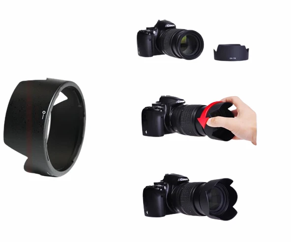 For Nikon HB-37 Lens hood Parasoley - Resim 4