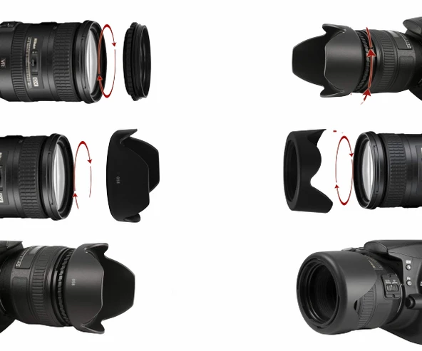 For Canon EW-73B Parasoley (17-85mm / 18-135mm) - Resim 3