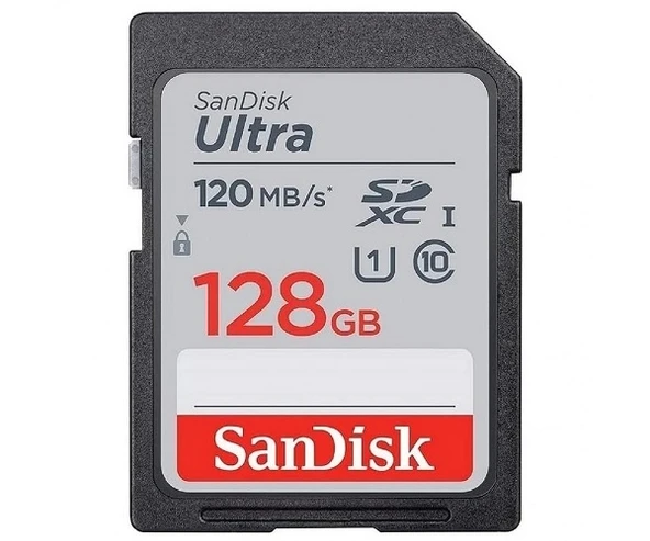 Sandisk 128GB Ultra 120MB/s Sdxc Uhs-I C10 U1 Hafıza Kartı SDSDUN4-128G-GN6IN ürün görseli 1