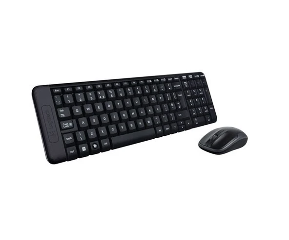 Logitech MK220 Q Türkçe Kablosuz Standart Siyah Klavye+ Mouse ürün görseli 1