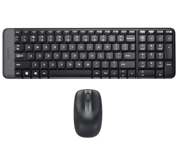 Logitech MK220 Q Türkçe Kablosuz Standart Siyah Klavye+ Mouse - Resim 2