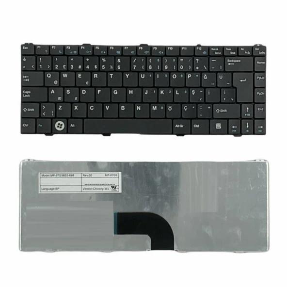 Grundig 1C3-GNB1445A1P6 Notebook Klavye (Siyah TR) ürün görseli 1