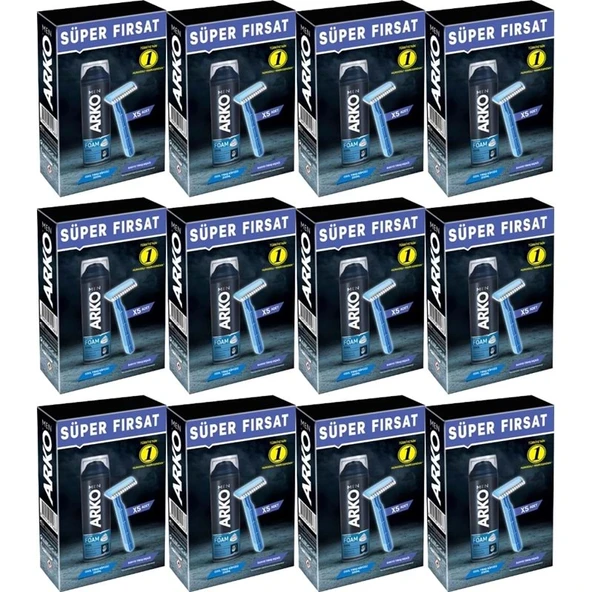 Arko Men Banyo 5 Adet + Cool Köpük Pro 200ML (12 Li Set) ürün görseli 1