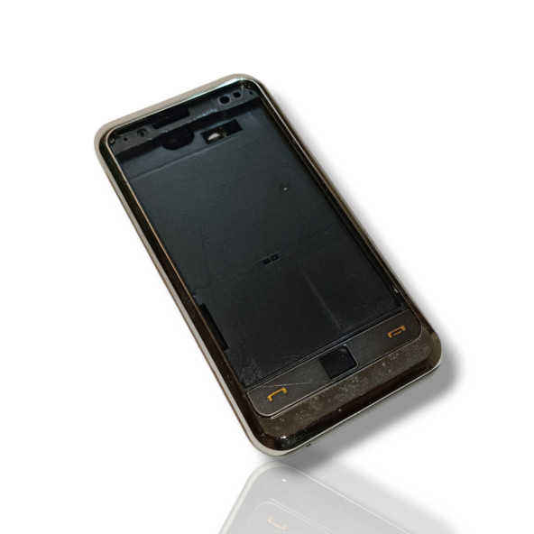Samsung i900 Kasa Samsung Galaxy i900 Uyumlu Siyah Renk Orta Kasa Ön Arka Kapak Tuş Takımı ürün görseli 1