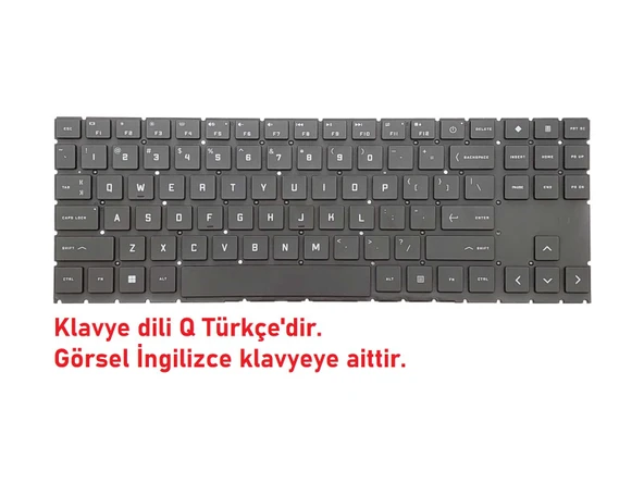 Hp Omen 15-en1006nt Klavye Işıklı Siyah V1 (Single Backlit) ürün görseli 1