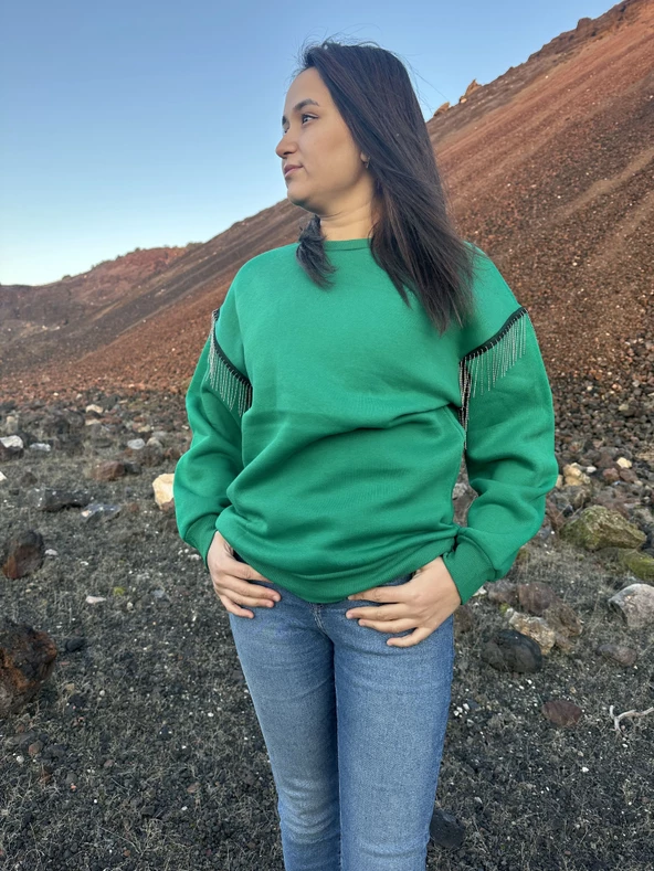 İçi Şardonlu Sweatshirt Kazak ürün görseli 1