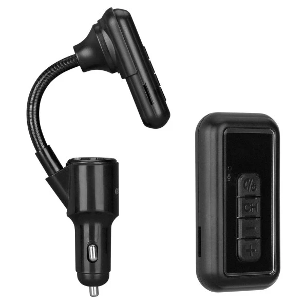 S-link SL-BT244 5V 2.1A/5V 1A BT+FT+AUX+USB FM Transmitter &Receiver - 36022 ürün görseli 1