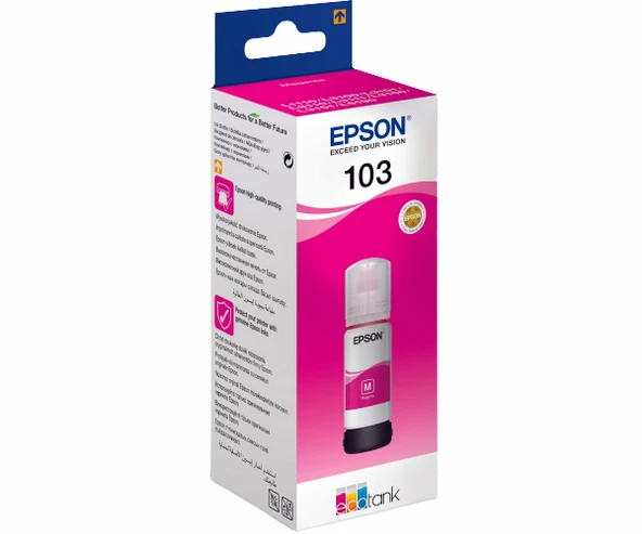 Epson 103 L3110/L3111/L3150/L3151 65 ml Magenta Pembe Mürekkep ürün görseli 1