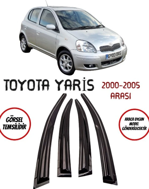 Balp Toyota Yaris Cam Rüzgarlığı 4lü 2000-2005 Arası ürün görseli 1