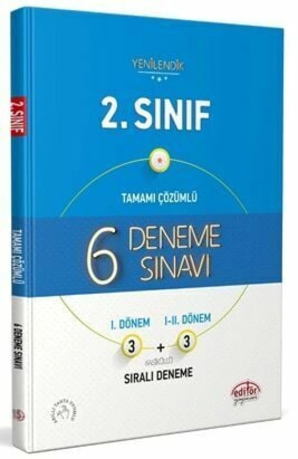 Editör Yayınları 2. Sınıf 6 Deneme Sınavı ürün görseli 1