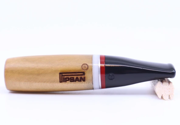 Pipsan Toscanello  Backwoods Ağızlık Naturel - Kırmızı/Beyaz Şeritli ürün görseli 1