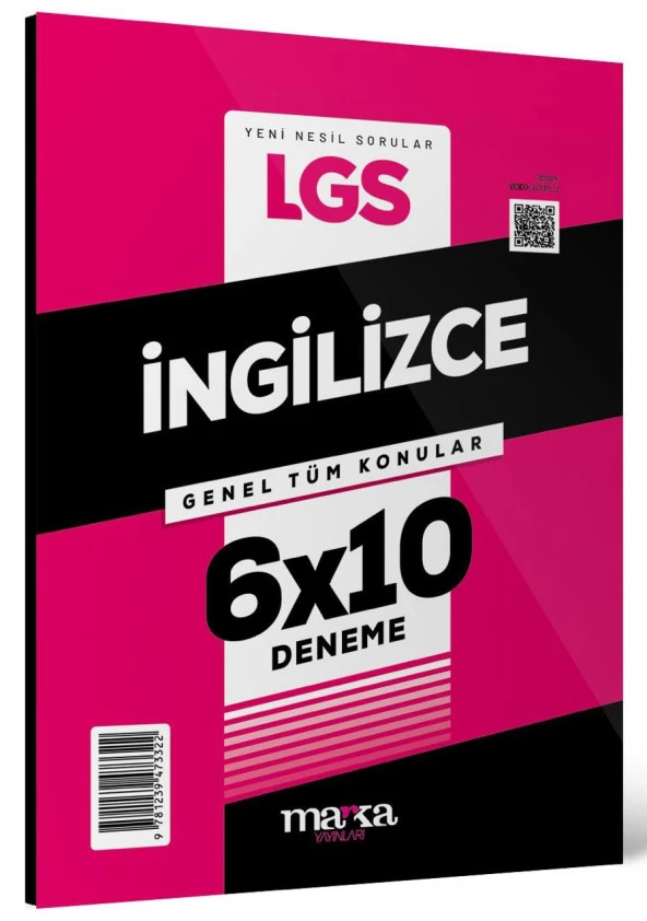 Marka 2024 8. Sınıf LGS İngilizce 6x10 Deneme Marka Yayınları ürün görseli 1