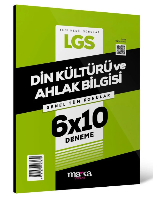 Marka 2024 LGS Genel Tüm Konular Din Kültürü ve Ahlak Bilgisi 6 Deneme Marka Yayınları ürün görseli 1