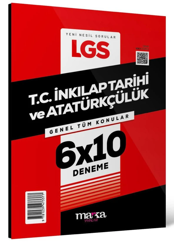 Marka 2024 LGS Genel Tüm Konular T.C. İnkılap Tarihi ve Atatürkçülük 6 Deneme Marka Yayınları ürün görseli 1