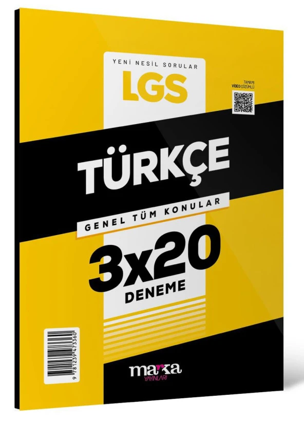 Marka 2024 LGS Genel Tüm Konular Türkçe 3x20 Deneme Marka Yayınları ürün görseli 1