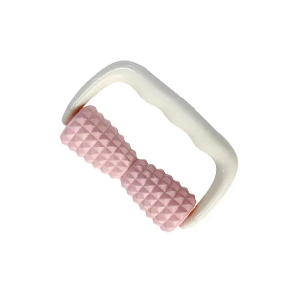 Tutma Kollu Selülit Masaj Rulosu 2 Roller Topuzlu Pembe Renk ürün görseli 1