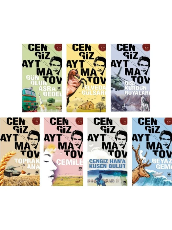 Cengiz Aytmatov Seti 7 Kitap (Beyaz Gemi+Gün Olur Asra Bedel+Toprak Ana+Elveda Gülsarı+Cemile+Dişi Kurdun Rüyaları+Cengiz Hana Küsen Bulut) ürün görseli 1