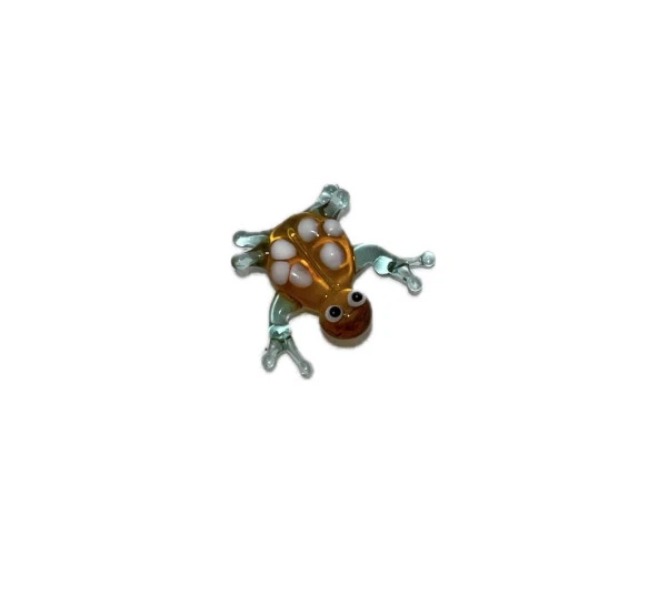 El Yapımı Mini Murano Cam Kurbağa Biblo A153-03 ürün görseli 1