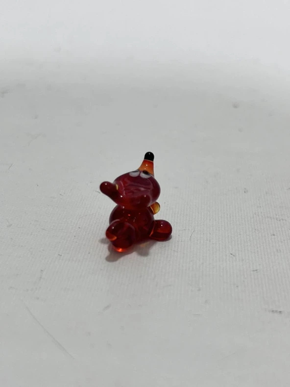 El Yapımı Mini Murano Cam Tilki Biblo A154-03 - Resim 3