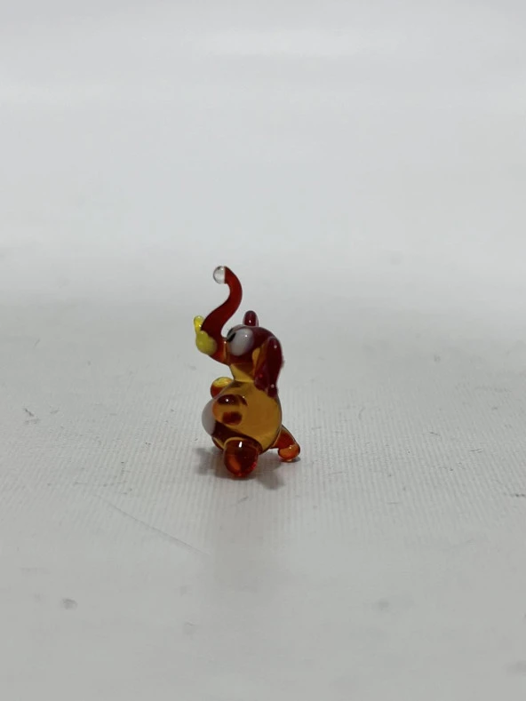 El Yapımı Mini Murano Cam Fil Biblo A153-07 - Resim 2