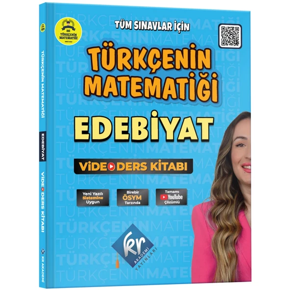 Gamze Hoca Türkçenin Matematiği Tüm Sınavlar İçin Edebiyat Video Ders Kitabı KR Akademi Yayınları ürün görseli 1