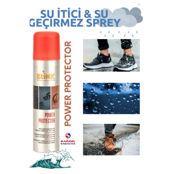 Blink Power Protector Su Itici Su Geçirmez Yağmur Kaydırıcı Sprey 250 Ml sgdcbb01 ürün görseli 1